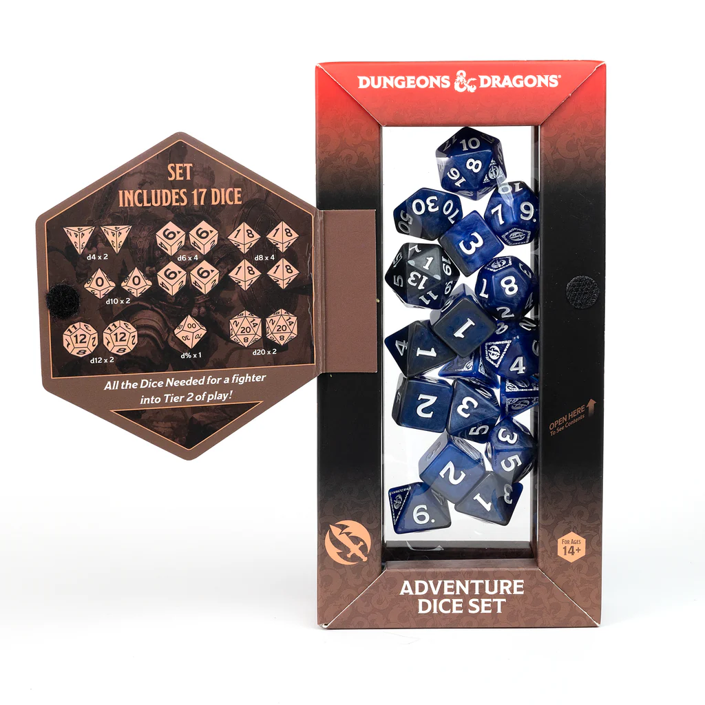 Dungeons & Dragons Adventure Dice Sets: FIGHTER: BLUE
