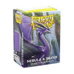 Dragon Shield Sleeves - Dual Matte (100-Count) Nebula and Silver