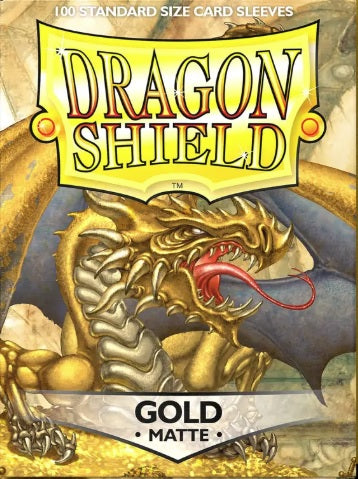 Dragon Shield - Sleeves 100-Count - Matte Gold