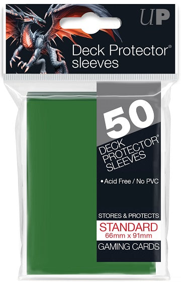 Ultra Pro: Deck Protector Sleeves - Standard Gloss (50-Count) Green