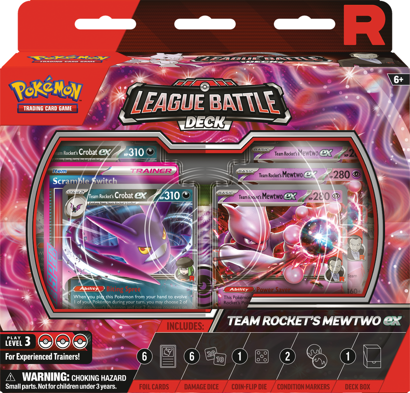 Pokemon League Battle Deck Team Rocket's Mewtwo EX