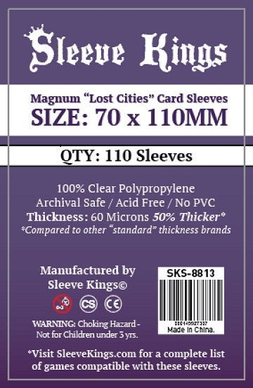 Sleeve Kings - Lost Cities 70mm X 110mm 110ct