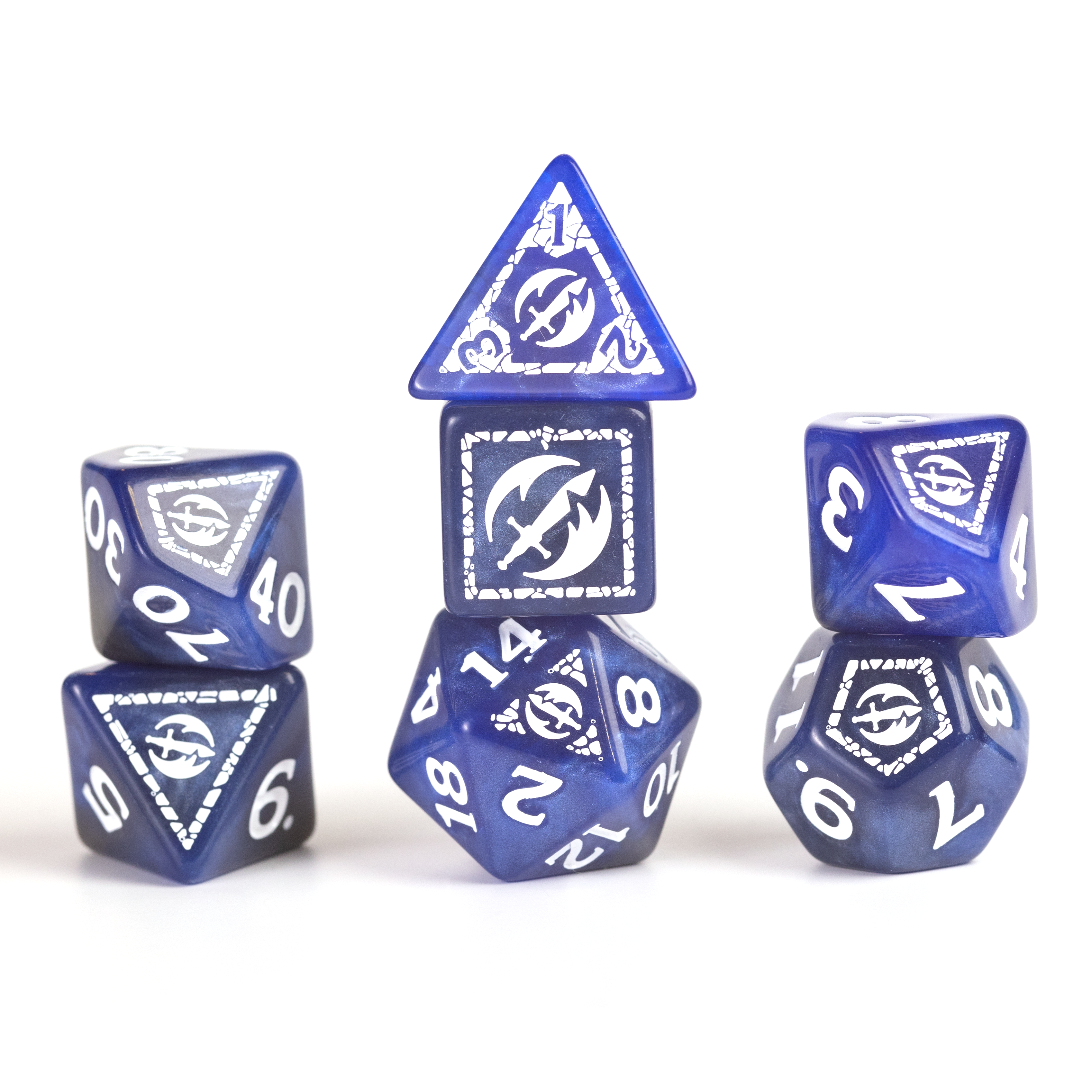 Dungeons & Dragons Adventure Dice Sets: FIGHTER: BLUE