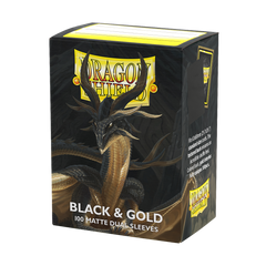 Dragon Shield - Sleeves Dual Matte Black & Gold (100ct)