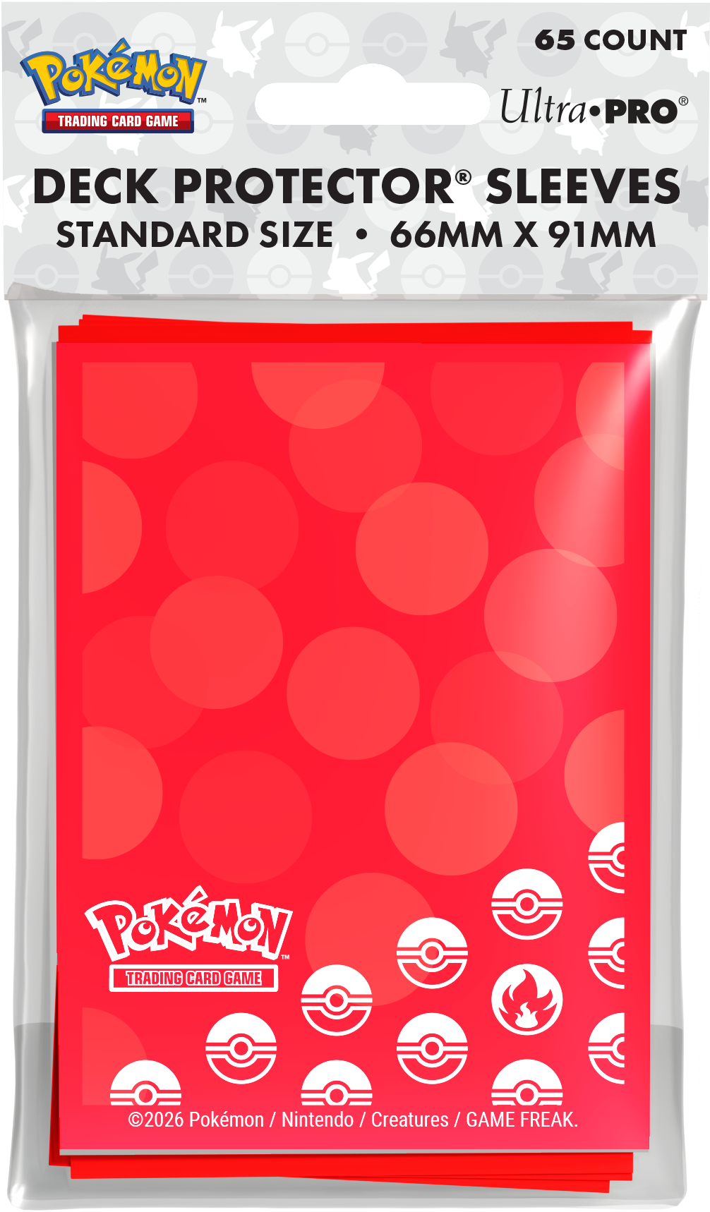 Ultra-Pro - Pokemon D-Pro Energy Sleeves (65-Count) Fire