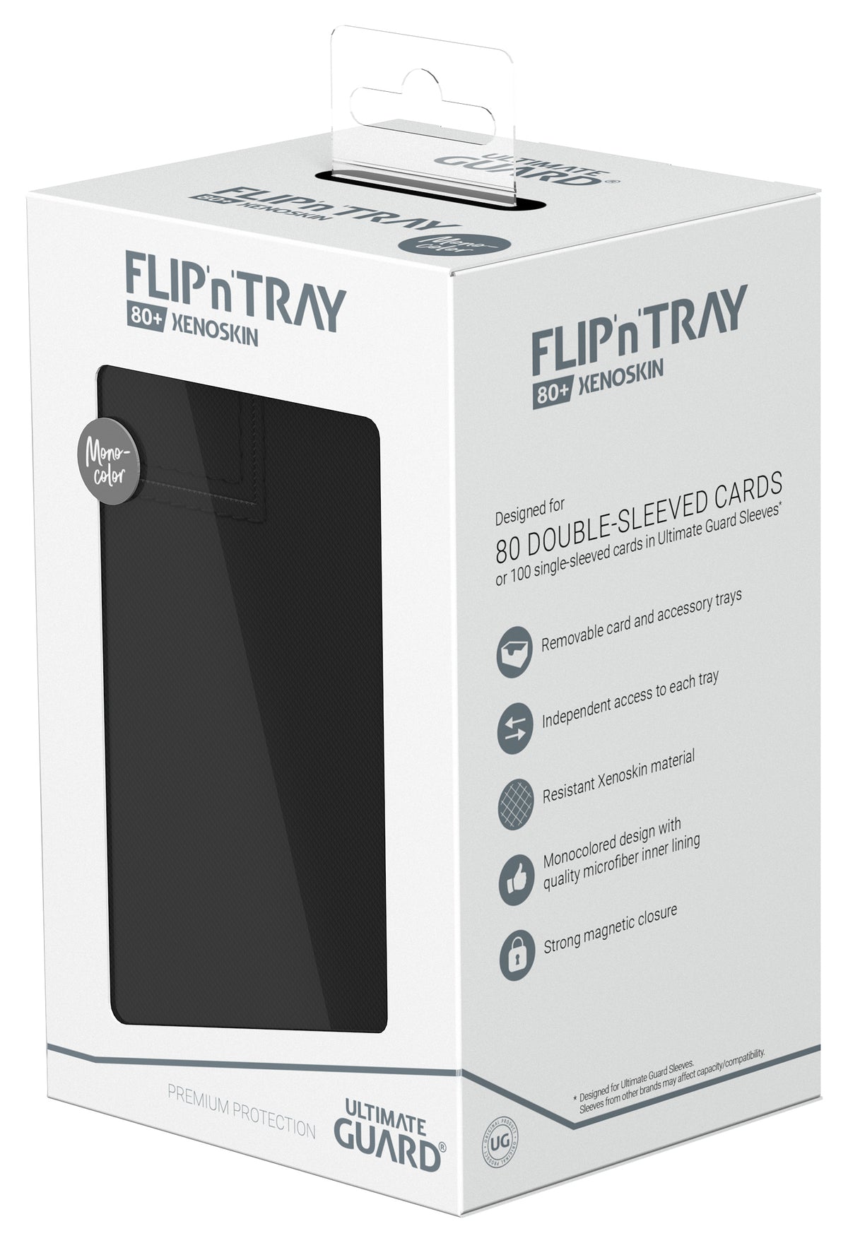 Ultimate Guard - Flip'N'Tray Case - Monocolor - Black