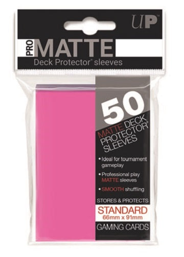 Ultra Pro: Deck Protector Sleeves - Standard Matte (50-Count) Pink