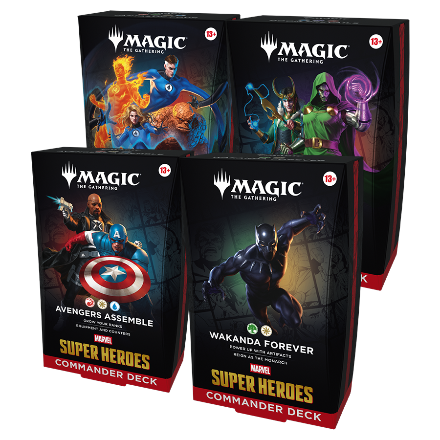 Magic the Gathering - Marvel Super Heroes Commander (Set of 4) [Pre-Order]