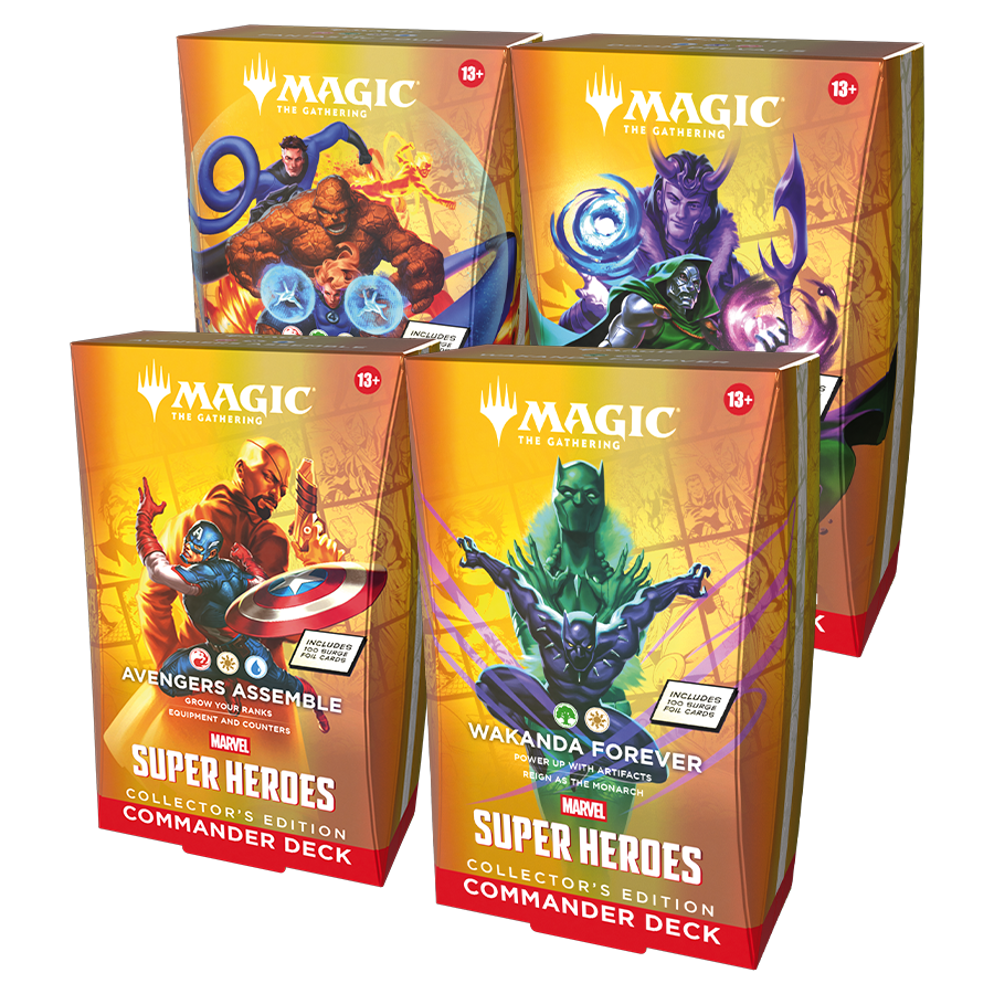 Magic the Gathering - Marvel Super Heroes Commander Collector's Edition (Set of 4) [Pre-Order]