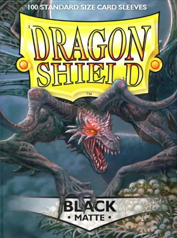 Dragon Shield - Sleeves 100-Count - Matte Black