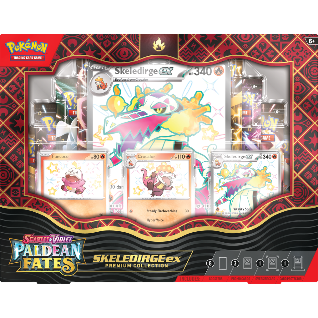 Pokemon - Paldean Fates - EX Premium Collection: Shiny Skeledirge ex