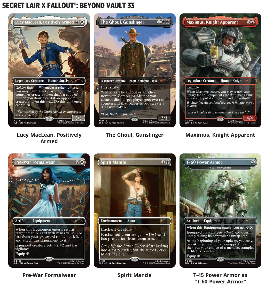 Magic the Gathering - Secret Lair - Fallout Beyond Vault 33