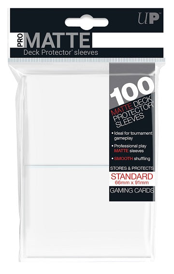 Ultra Pro: Deck Protector Sleeves - Matte (100-Count) White