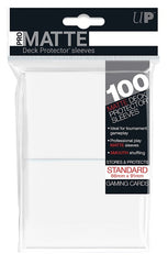 Ultra Pro: Deck Protector Sleeves - Matte (100-Count) White