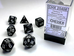 Chessex 7-Die Set Box - Black/White