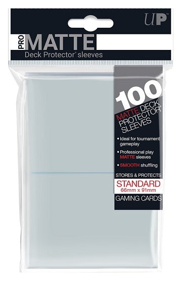 Ultra Pro: Deck Protector Sleeves - Matte (100-Count) Clear