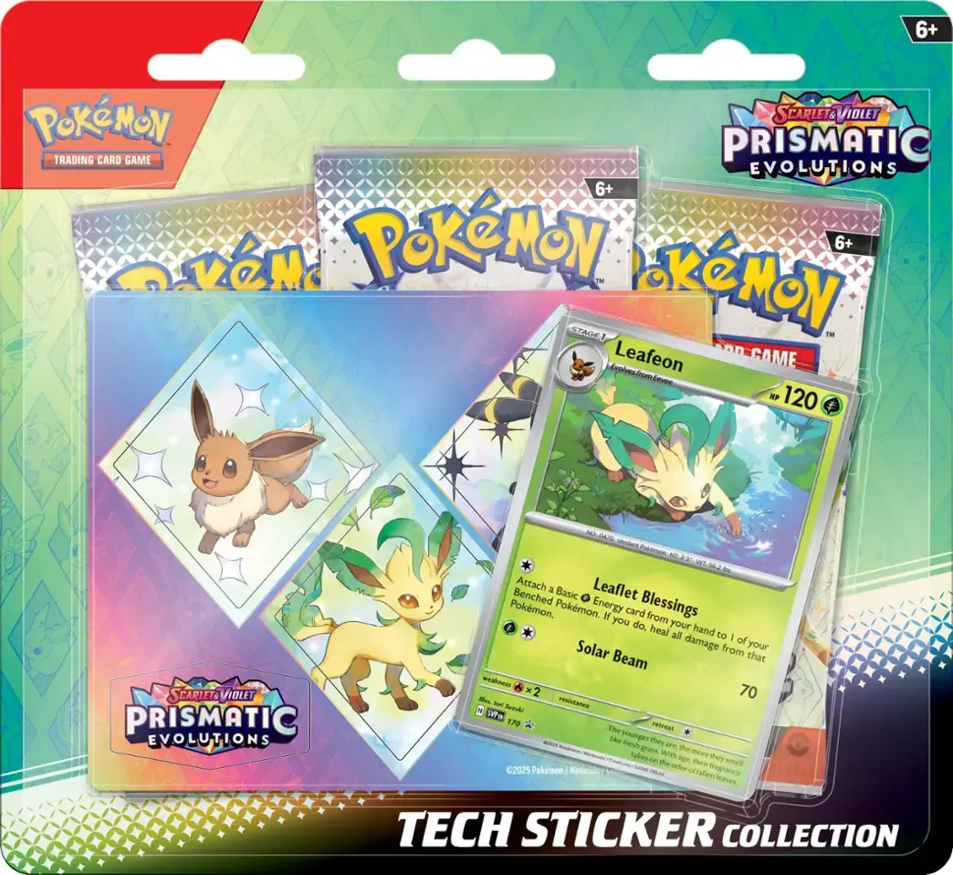 Pokemon: Prismatic Evolutions - Tech Sticker Collection Pre-Order (ONE PER CUSTOMER)