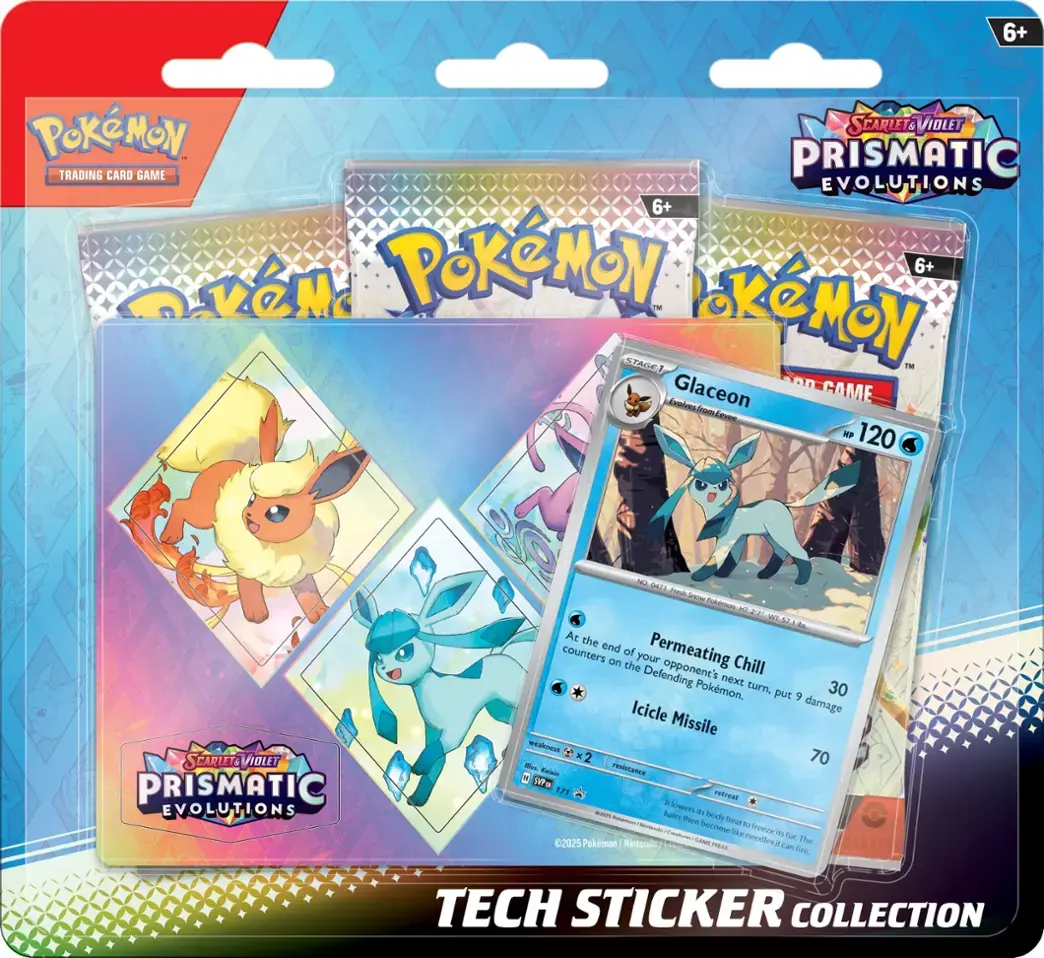 Pokemon: Prismatic Evolutions - Tech Sticker Collection (ONE PER CUSTOMER)