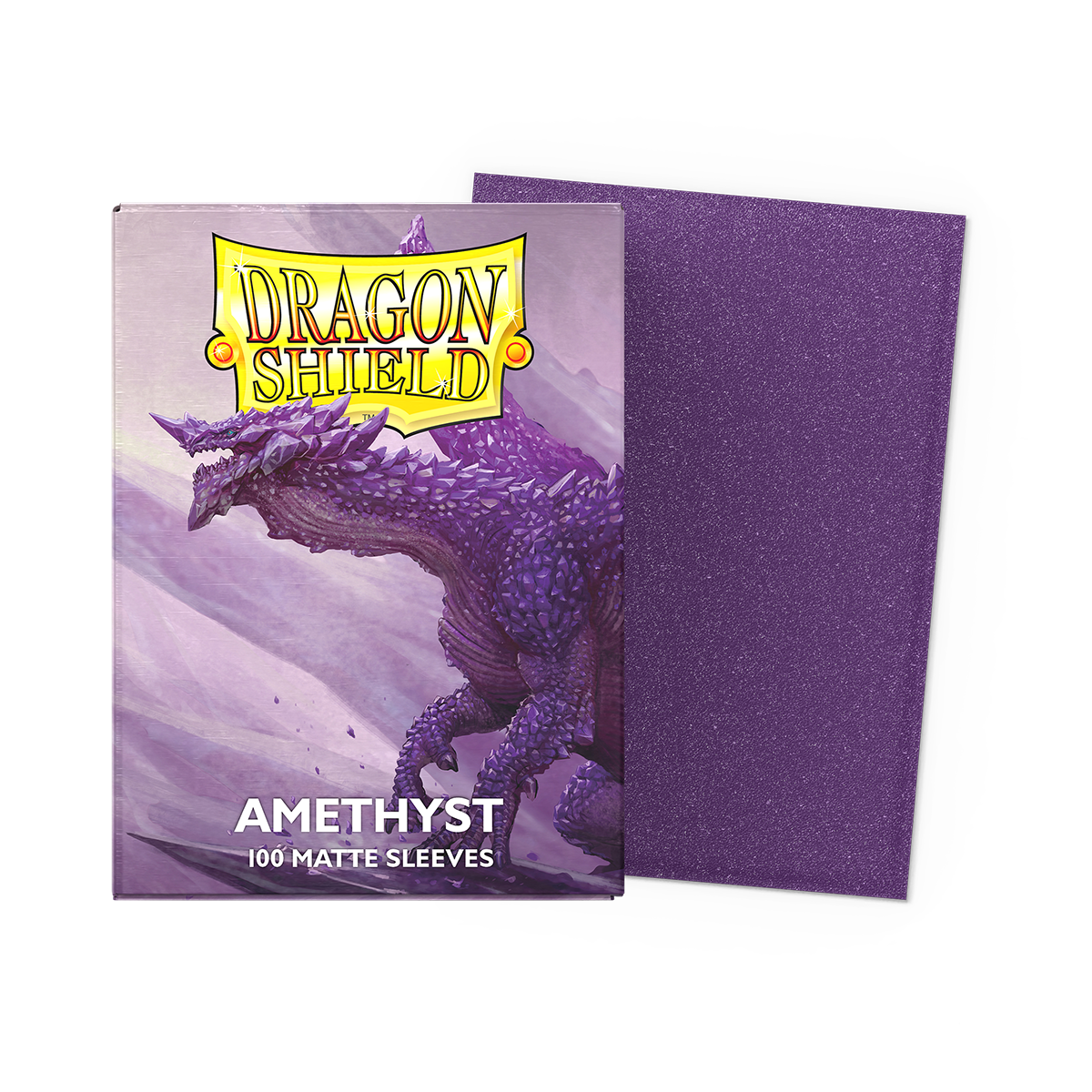 DRAGON SHIELD SLEEVES MATTE AMBER + AMETHYST 100CT