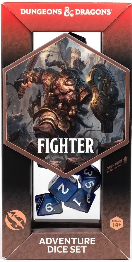 Dungeons & Dragons Adventure Dice Sets: FIGHTER: BLUE