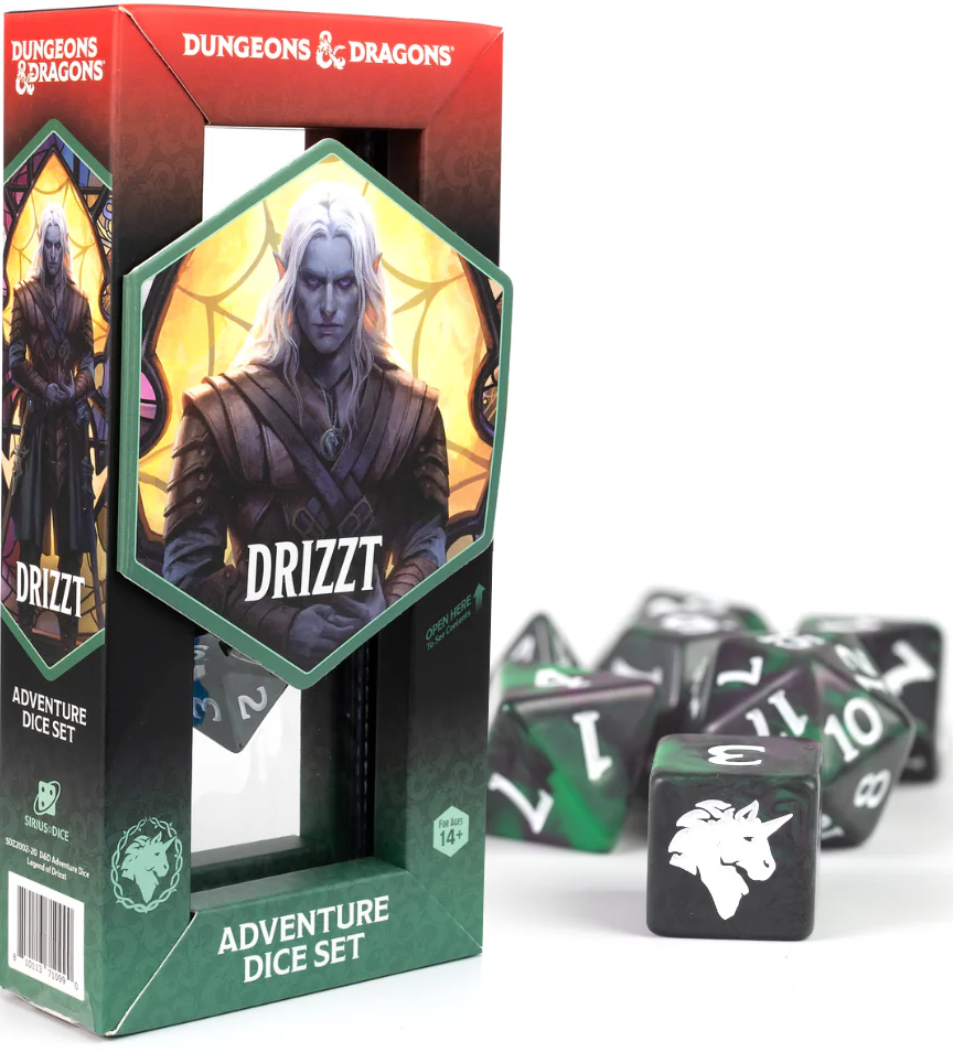 Dungeons & Dragons Adventure Dice Sets: LEGEND OF DRIZZ