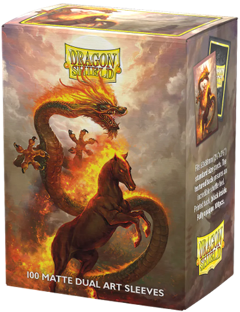 Dragon Shield - Sleeves Dual Matte Fire Horse 2026 (100ct)