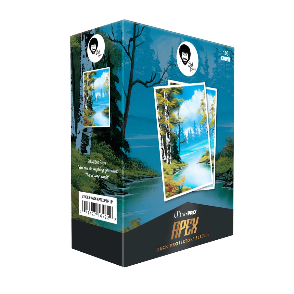 Ultra Pro: Bob Ross - Lakeside Path APEX - Deck Protector Sleeves (105-Count)