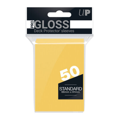 Ultra Pro: Deck Protector Sleeves - Standard Gloss (50-Count) Yellow