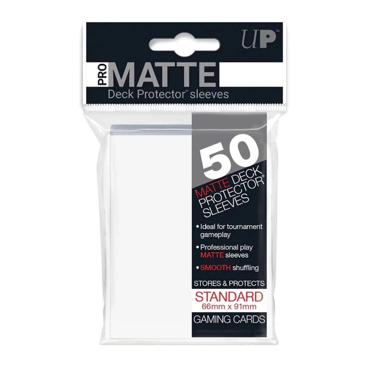 Ultra Pro - Matte White Deck Protector Sleeves (50-Count)