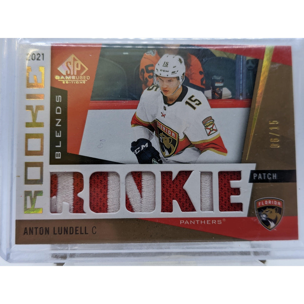 Anton Lundell - 2021-22 SP Game Used - Rookie Blends Patch #RB-AL (SN15) - Geek & Co. 2.0