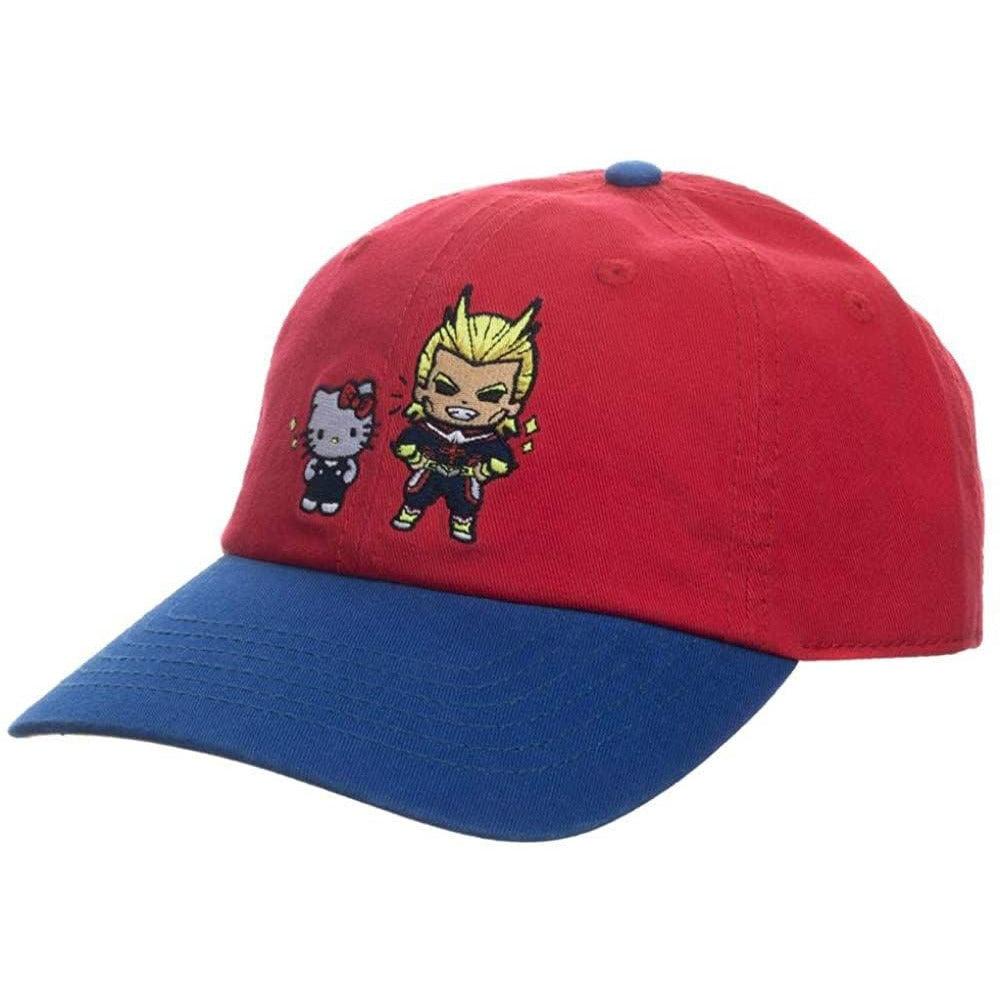 Baseball Cap - My Hero Academia X Hello Kitty and Friends - Hello Kitty and All Might Red and Blue - Geek & Co.