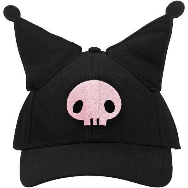 Hello Kitty & Friends Kuromi Pink Skull Jester Snapback Hat - Geek & Co.