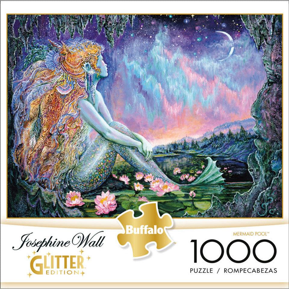 Josephine Wall Mermaid Pool Glitter Edition 1000 Piece Jigsaw Puzzle - Geek & Co.