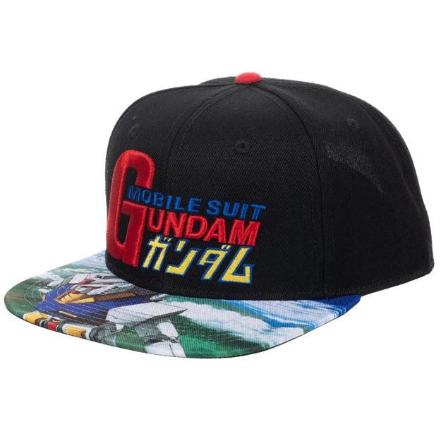 Mobile Suit Gundam Sublimated Flat Bill Snapback - Geek & Co.