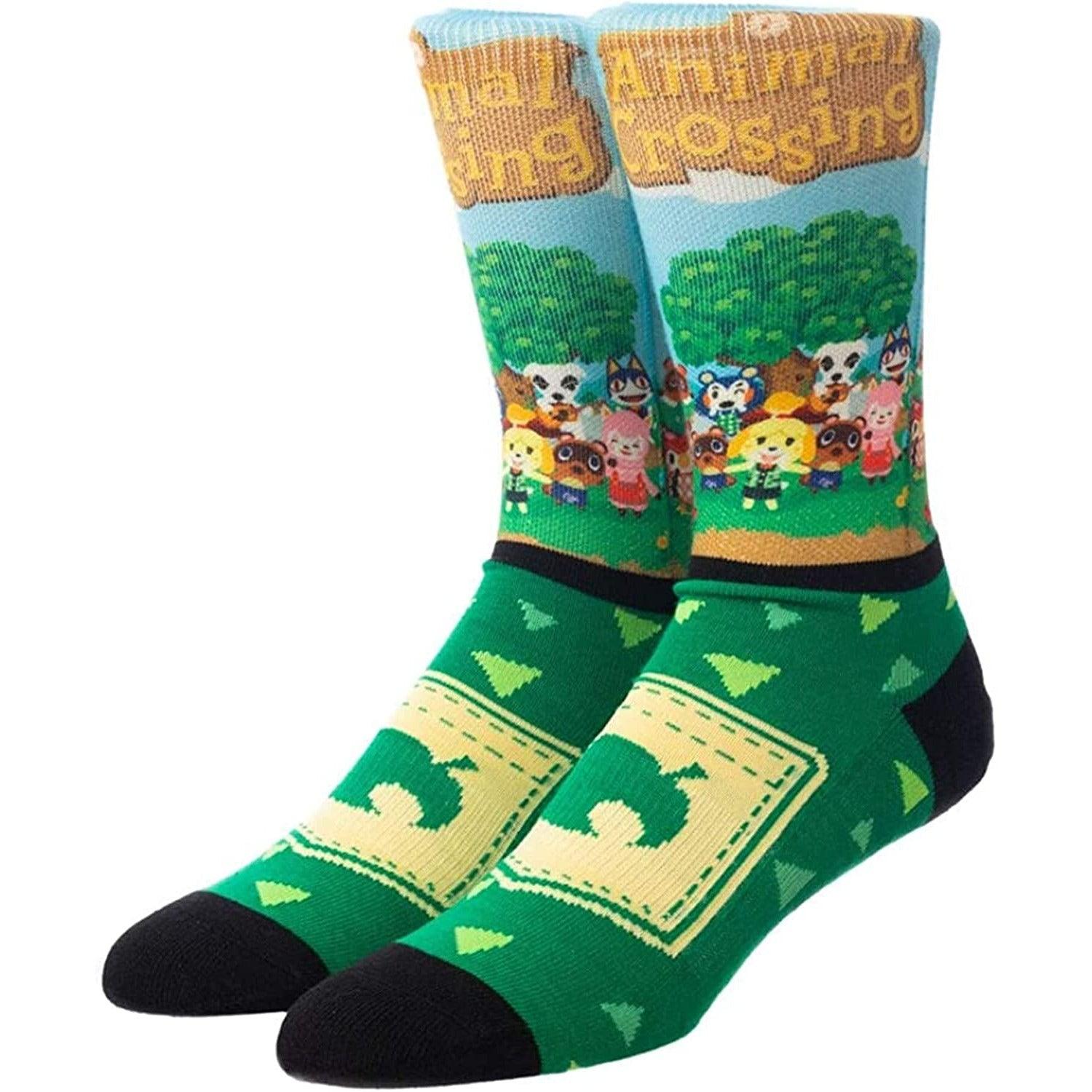 Nintendo Animal Crossing Characters Adult Crew Socks - Geek & Co.