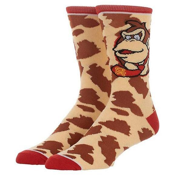 Nintendo - Super Mario Bros - Donkey Kong - Crew Socks (Adult Size) - Geek & Co.
