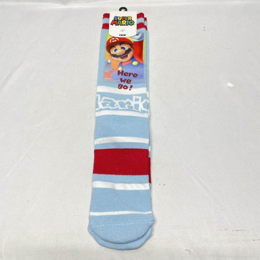 Nintendo Super Mario Bros. - Here We Go! Crew Socks (Adult Size) - Geek & Co.