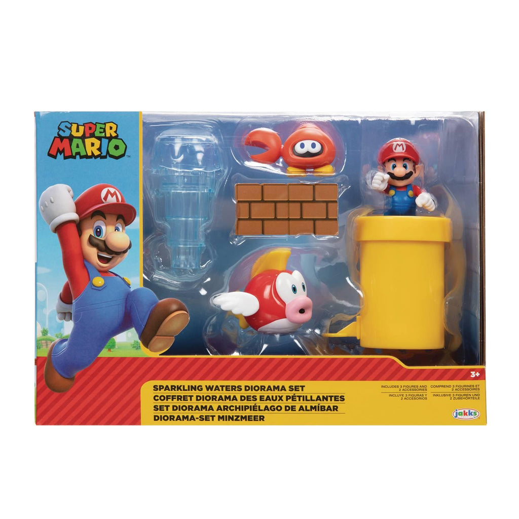Nintendo: Super Mario - Sparkling Waters Diorama Set - Geek & Co.