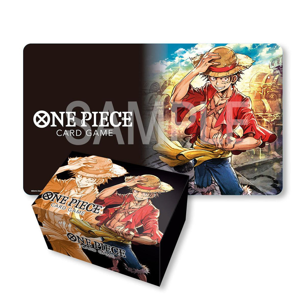One Piece TCG - Playmat and Card Case Set - Monkey D. Luffy [Pre-Order] - Geek & Co.