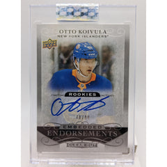 Otto Koivula - 2019-20 Clear Cut - Embedded Endorsements Rookies #EE-OK (SN99) - Geek & Co. 2.0