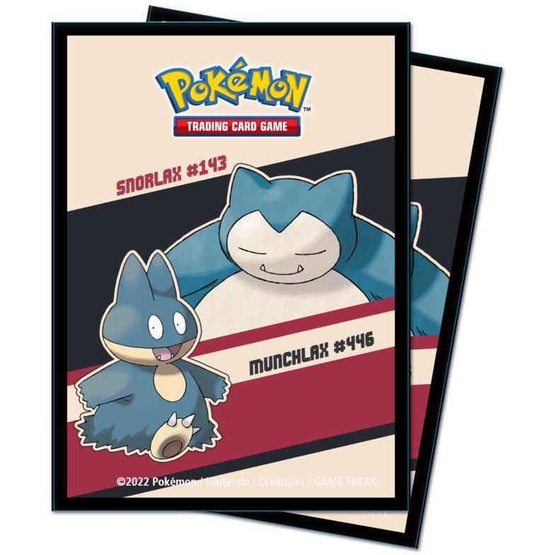 Pokemon - Deck Protector Sleeves - 65-Count - Snorlax / Munchlax - Geek & Co.