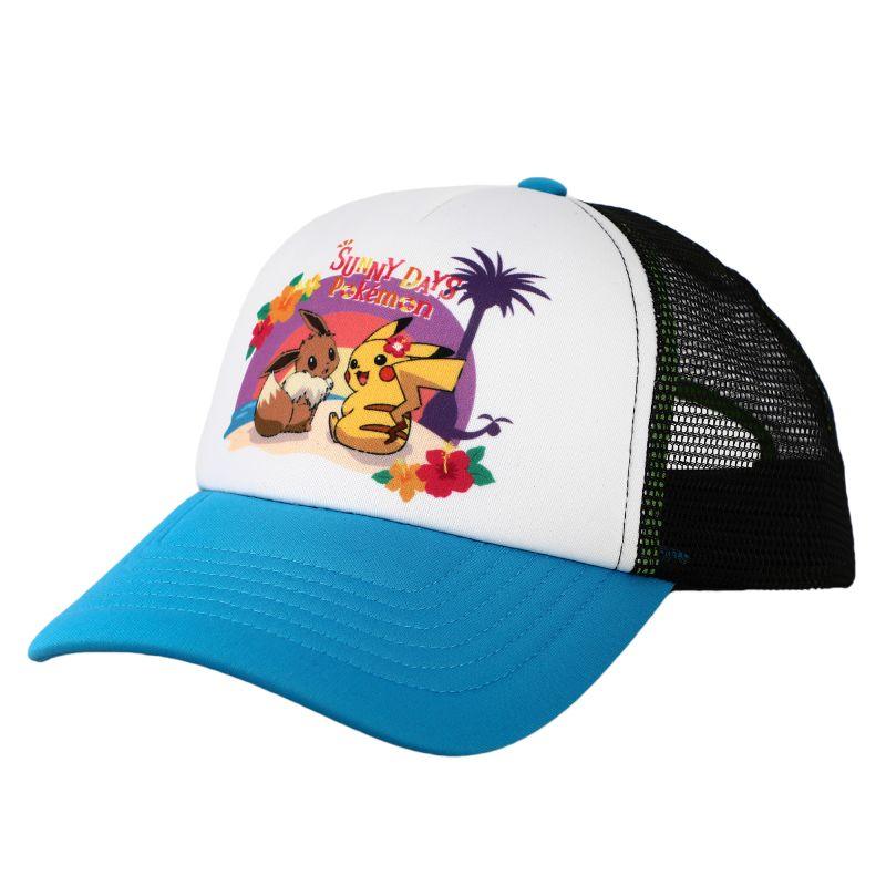 Pokemon Pikachu Eevee Sunny Days Snapback Trucker Hat - Geek & Co.