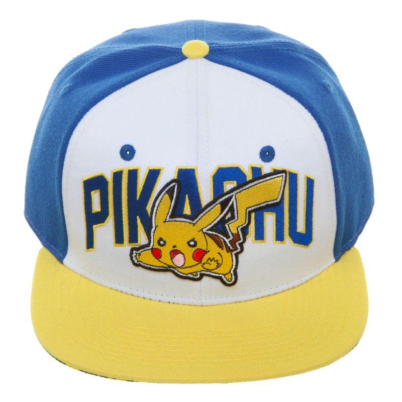 Pokemon: Pikachu - Tricolor Snapback Cap - Geek & Co.
