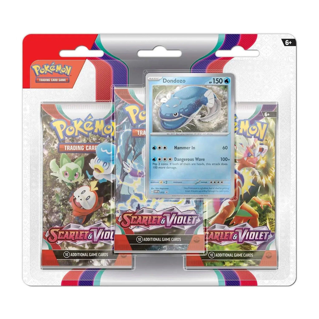 Pokemon - Scarlet and Violet - 3-Pack Blister (Dondozo) - Geek & Co.