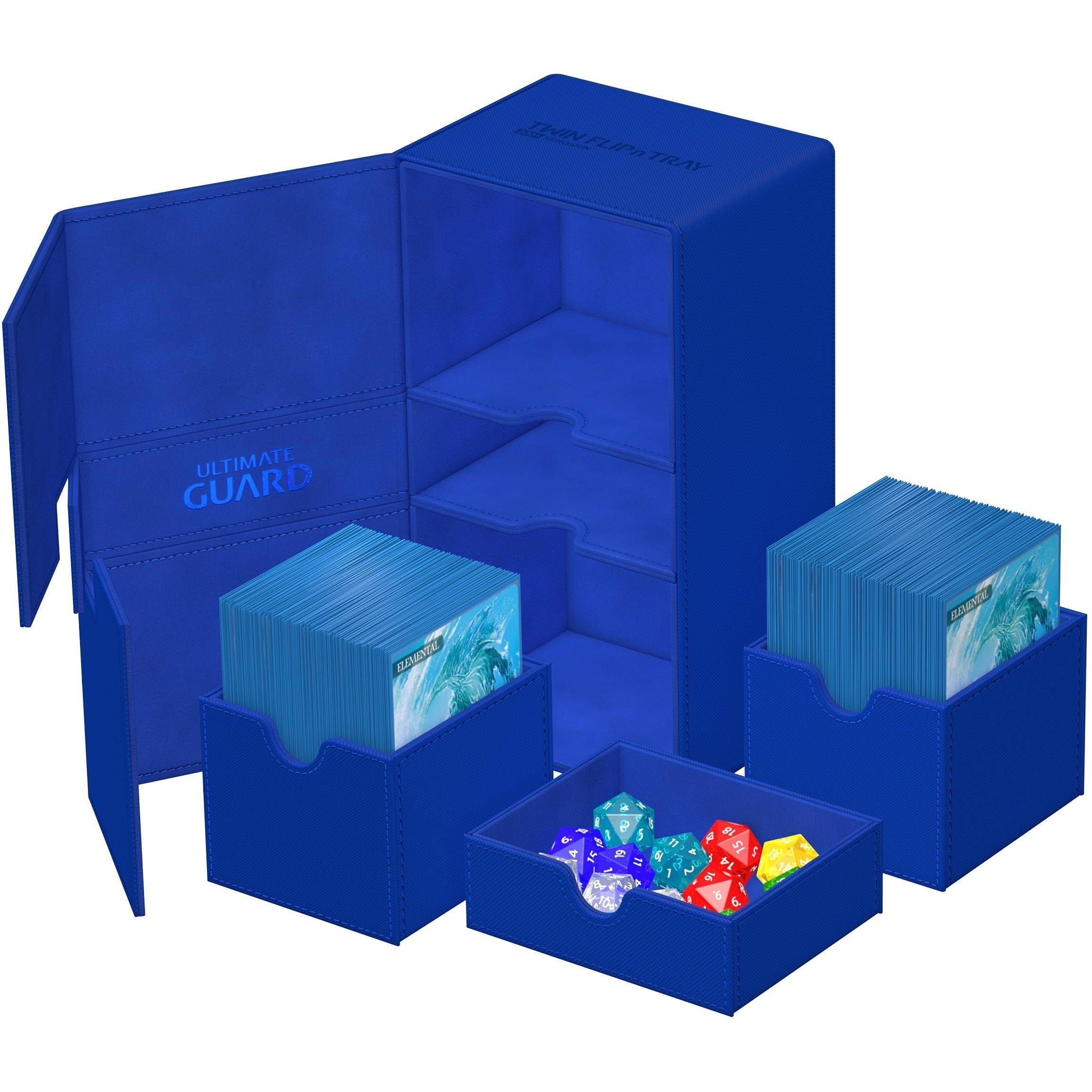 Ultimate Guard - Twin Flip'n'Tray Deck Case Monocolor - Blue - Geek & Co.