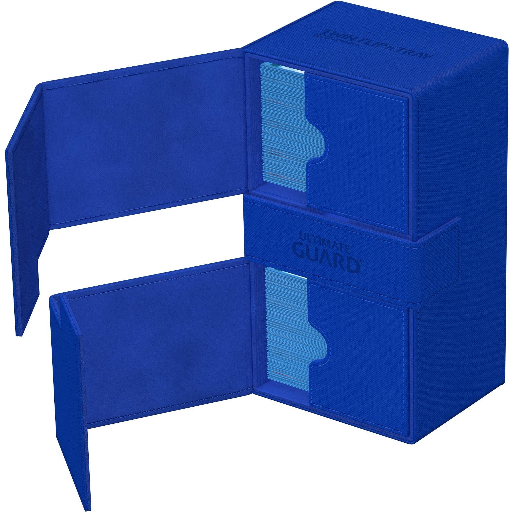 Ultimate Guard - Twin Flip'n'Tray Deck Case Monocolor - Blue - Geek & Co.