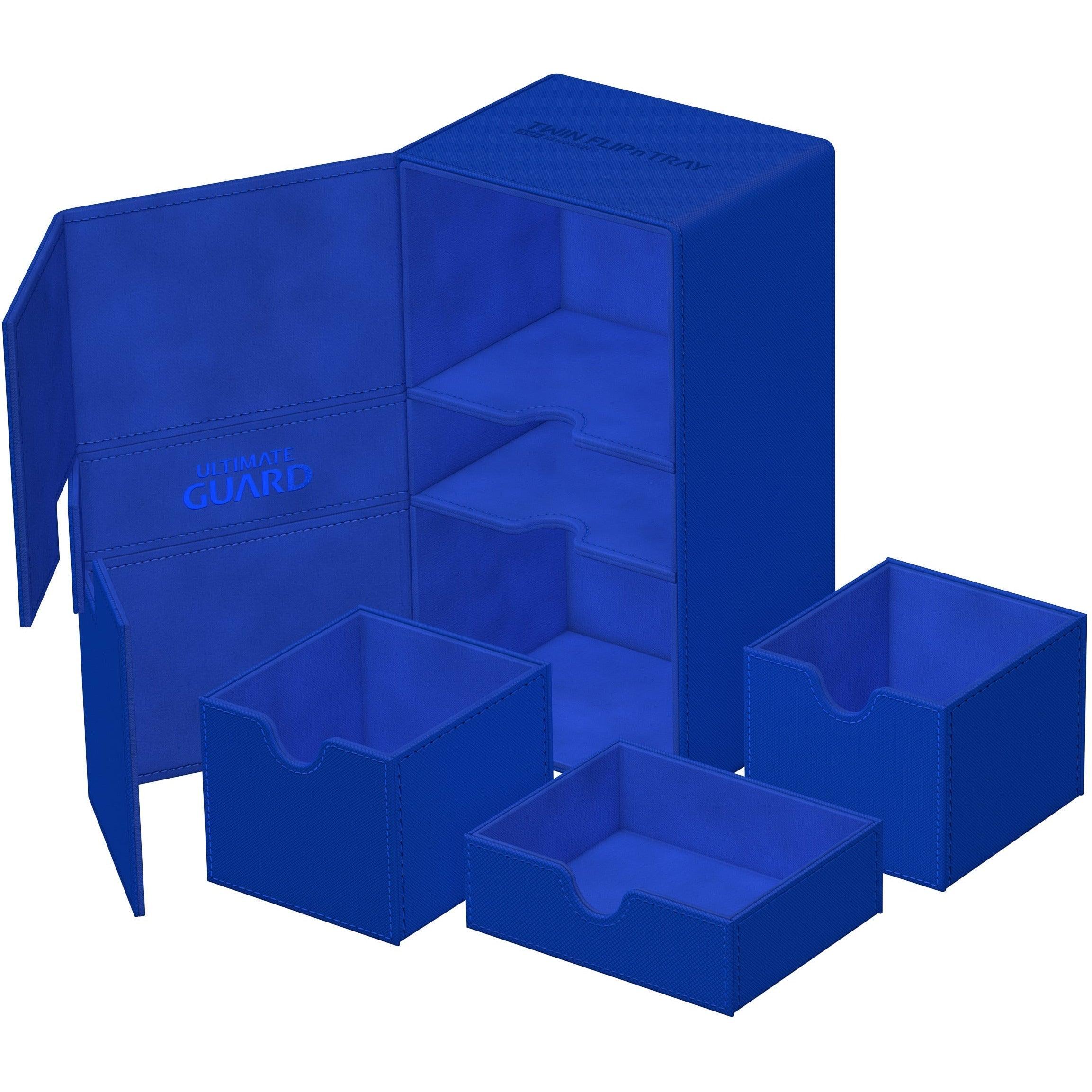 Ultimate Guard - Twin Flip'n'Tray Deck Case Monocolor - Blue - Geek & Co.