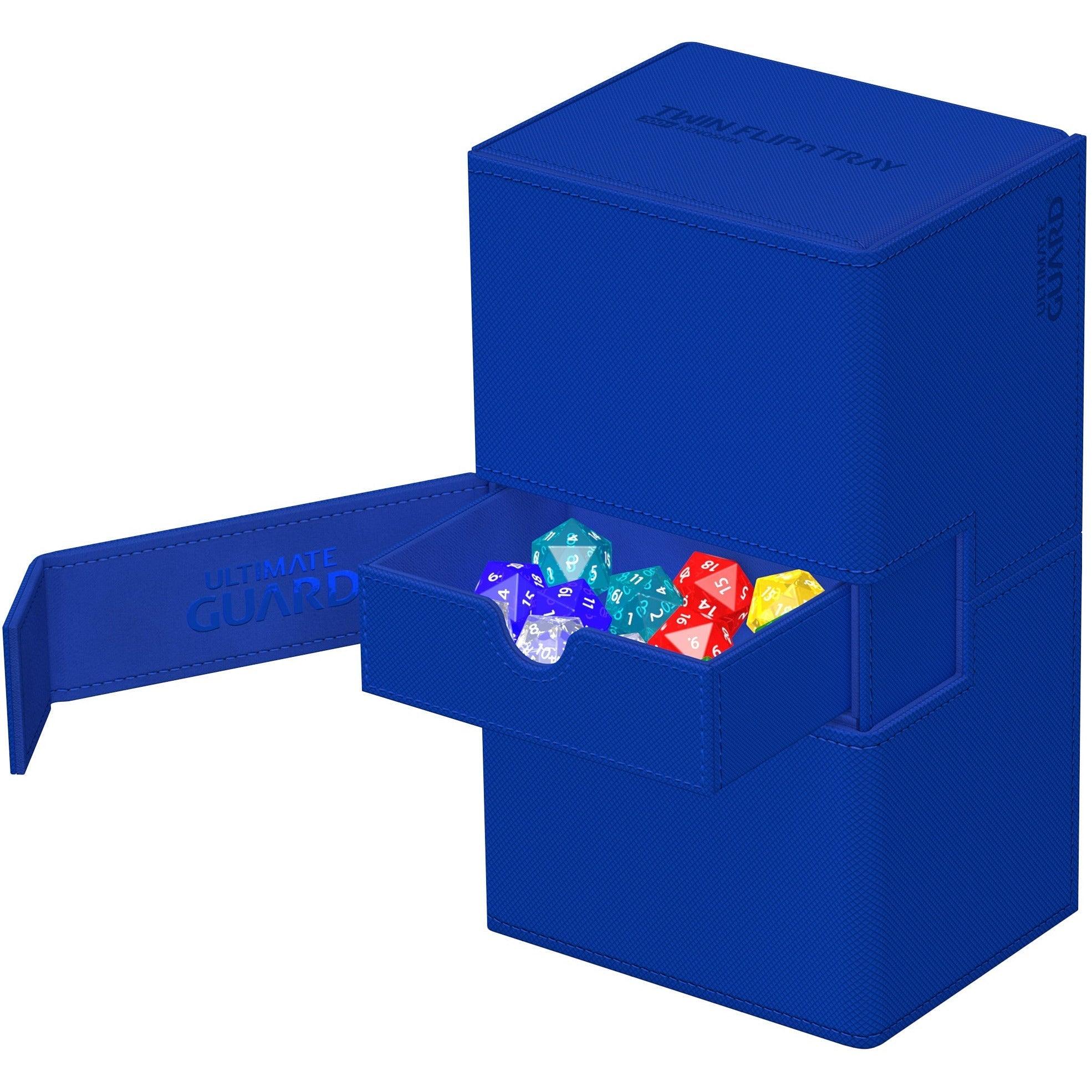Ultimate Guard - Twin Flip'n'Tray Deck Case Monocolor - Blue - Geek & Co.