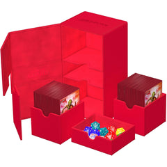 Ultimate Guard - Twin Flip'n'Tray Deck Case Monocolor - Red - Geek & Co.