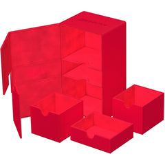 Ultimate Guard - Twin Flip'n'Tray Deck Case Monocolor - Red - Geek & Co.